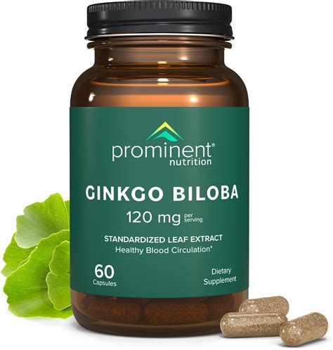 Prominent Nutrition Ginkgo Biloba 120mg Ginkgo Biloba Leaf Extract Herbal