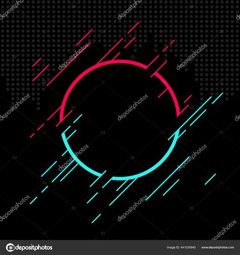 Abstract Glitch Tiktok Background Vector Illustration Abstract