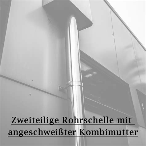 Rohrschelle Aus Edelstahl V A F R Stockschraube St Ck Rohrbefestigung