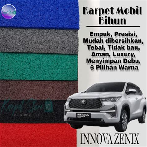 Jual KARPET MOBIL ALL NEW KIJANG INNOVA ZENIX 2023 MIE BIHUN POLOS 1