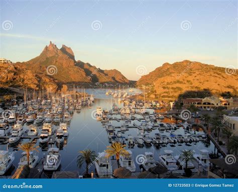 San Carlos Marina, Sonora Mexico Stock Image - Image of mountain, cactus: 12723503