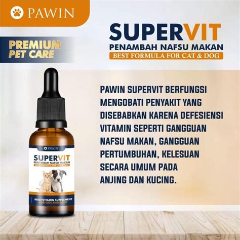 Animal Appetite Enhancer Supplement VITAMIN Dog Cat 10ML | Shopee ...