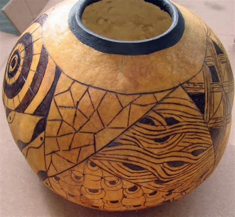 Gourd Art By Helene C De Baca