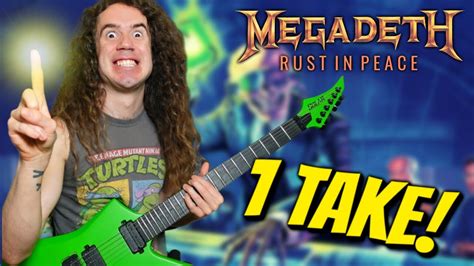 Playing The Entire Rust In Peace Album In Take With Solos Youtube