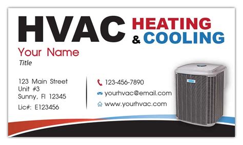 Hvac Business Card Printit4less