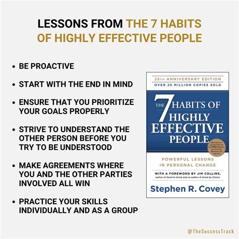 Lessons From The 7 Habits Of Highly Effective People Thesuccesstrack