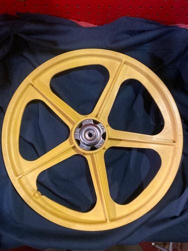 BMXmuseum For Sale Skyway Tuff Wheel I Yellow Orphan Wheel