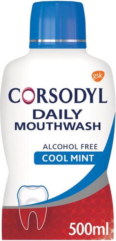 Corsodyl Daily Care Mondwater Alcohol Free Cool Mint Ml