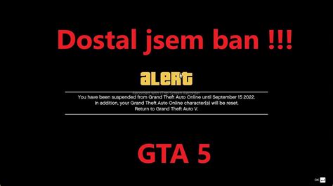 Dostal Jsem Ban V Gta Online Youtube