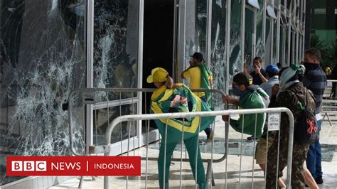 Aparat Brasil Tahan Orang Setelah Istana Kepresidenan Dan Gedung