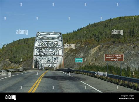 Nenana River Bridge, Nenana, Alaska, USA Stock Photo - Alamy