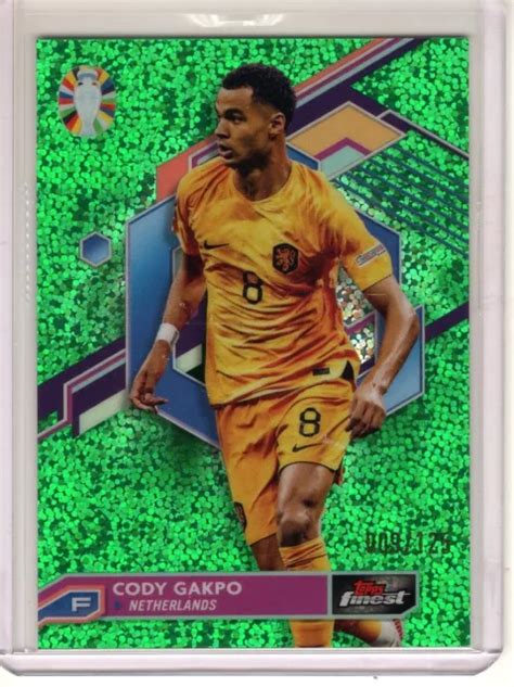 Cody Gakpo Topps Finest Road To Uefa Euro Speckle Green