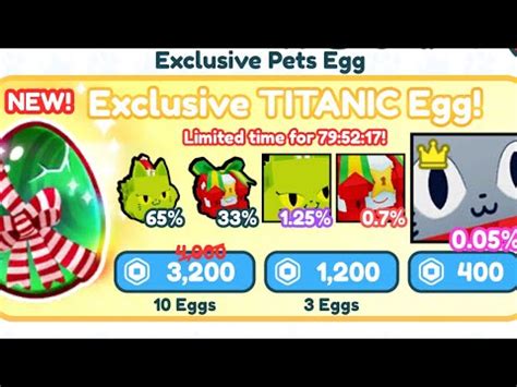 I Hatched The New Exclusive Titanic Egg And Got This Pet