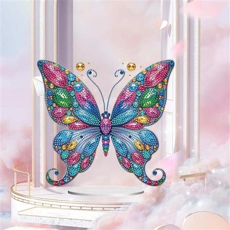 Ornement De Bureau Broderie Diamant Papillon Diamond Painting Ornement