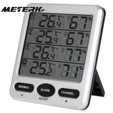 LCD Thermometer Weather Station Wireless 8 Channel Indoor Outdoor