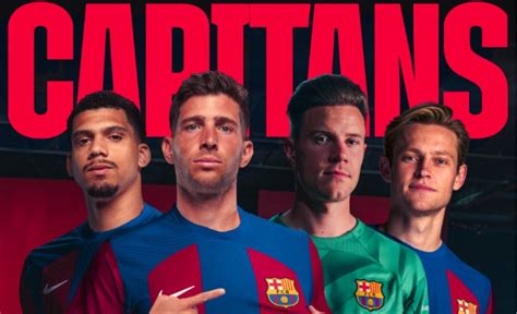 Barcelona's new captains for 2023/2024 season