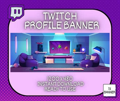 Cute Twitch Profile Banner, Cute Profile Banner, Gamer Profile Display Banner Kawaii Profile ...