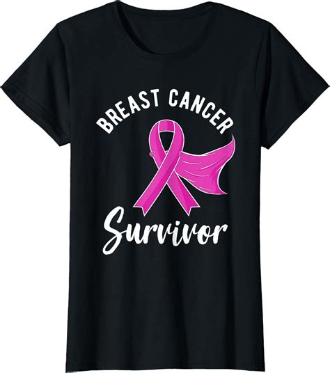 Breast Cancer Awareness Ts Women Survivor Pink Ribbon T Shirt