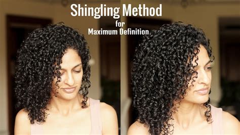 Shingling Method To Style Curly Hair Youtube