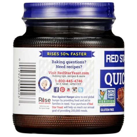 Buy Red Star Quick Rise Yeast 4 Ounce Jar Red Star Yeast