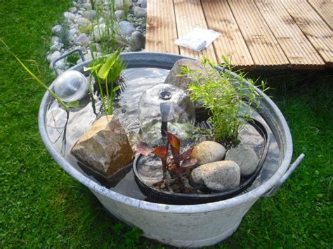 Galvanized Tub Water Garden Tin Bucket Water Garden Container Water