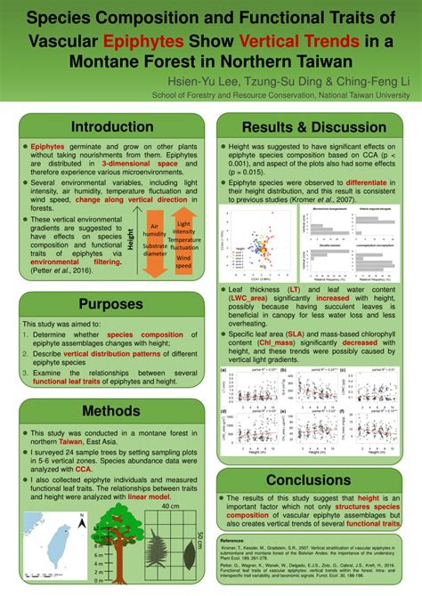 Pdf Species Composition And Functional Traits Of Vascular Epiphytes Show Vertical Trends In A