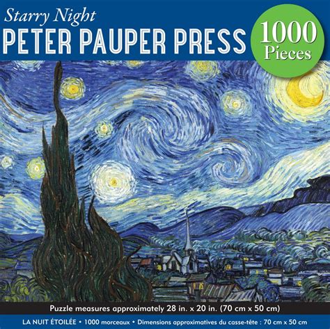 Vincent Van Gogh Starry Night 1000 Piece Jigsaw Puzzle By Peter