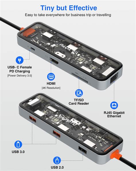 Buy Docking Station Usb C Hub Totu In Type C Hub With K Hdmi