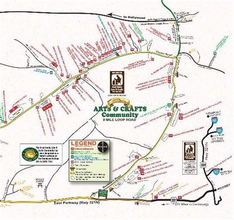 Printable Map Of Gatlinburg Attractions