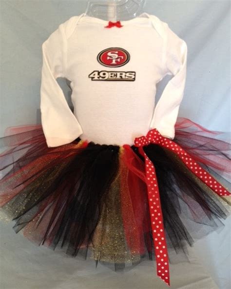 Nfl San Francisco 49ers Tutu Cheer Dress Outfit By Hollieshobbies1