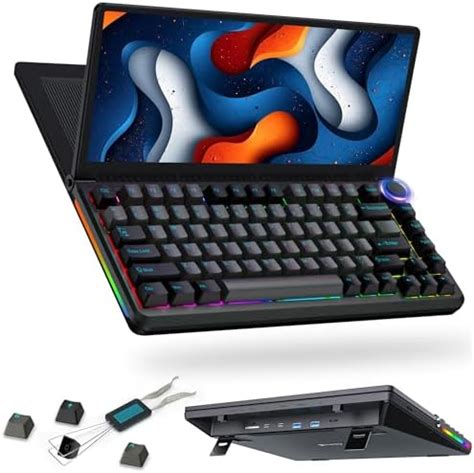 Amazon.com: AJAZZ AKP846 Touchscreen Gaming Mechanical Keyboard with 10 ...