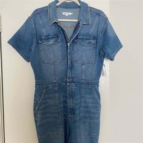 Good American Pants And Jumpsuits Good American Denim Jumpsuit Poshmark