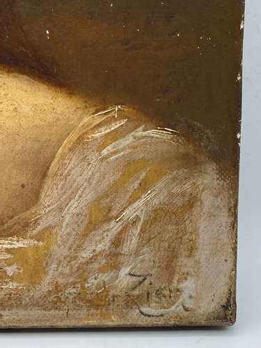 Antique Édouard François Zier 1856 1924 French Nude Lady Painting