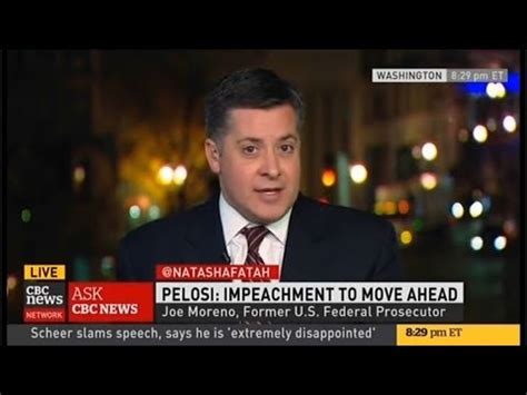 Joseph Moreno Appears On Cbc News To Discuss Impeachment Hearings Youtube