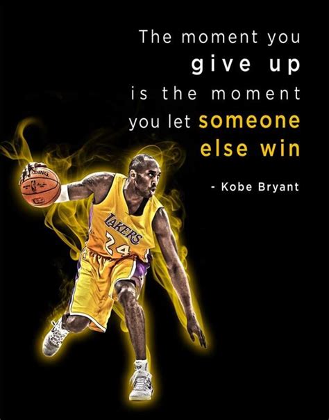 Motivational Kobe Bryant Quotes Never Give Up Wall Decor Art Poster