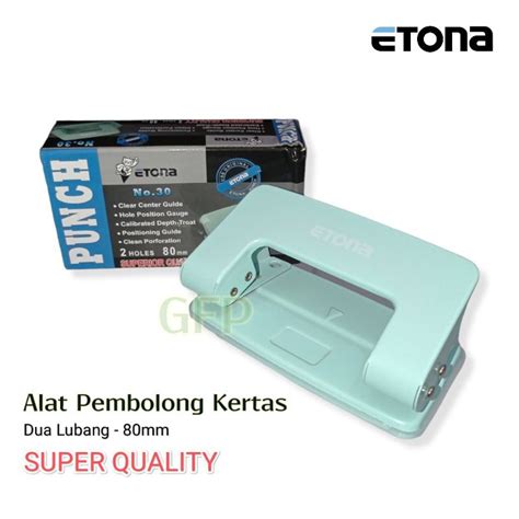 Jual Alat Pembolong Kertas Merk Etona No30 Punch Pelubang Kertas