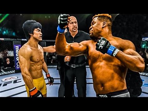 Ufc Bruce Lee Vs Francis Ngannou Ea Sports Dragon Fight Youtube