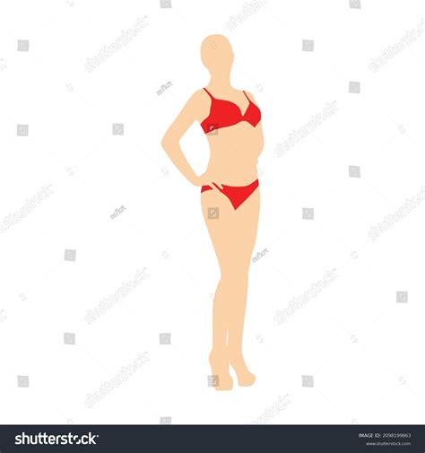 Beautiful Girl Model Lingerie Posing Standing Stock Vector Royalty Free 2098199863 Shutterstock
