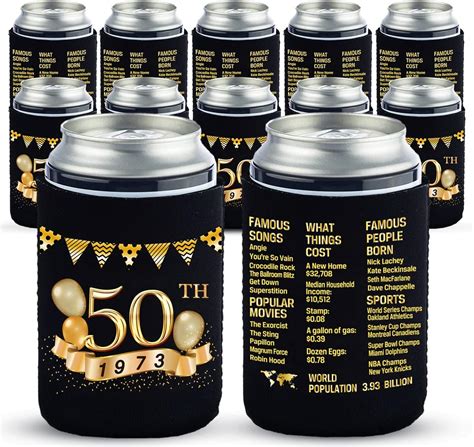 Amazon Yangmics Th Birthday Can Cooler Sleeves Pack Of Th