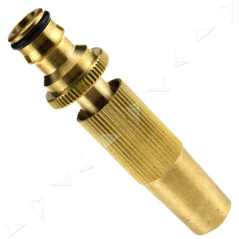 Quick Connect Adjustable Hose Spray Nozzle Solid Brass For Garden