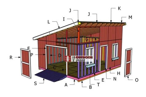 X Lean To Shed Plans Myoutdoorplans