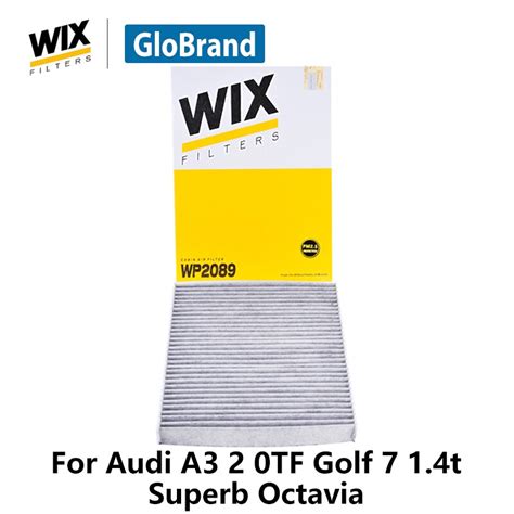 WiX Filtro De Cabine Do Carro Para Audi A3 2 0TF VW Golf 7 1 4 T SKODA