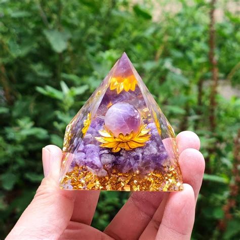 Buy Tree Of Life Orgonite Pyramid Mold Amethyst Peridot Healing Crystal