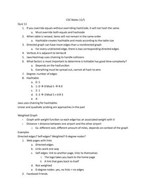 CSC 321 Exam 1 Study Guide Exam 1 Name CSC 321