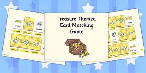 Treasure Card Matching Activity PowerPoint Twinkl