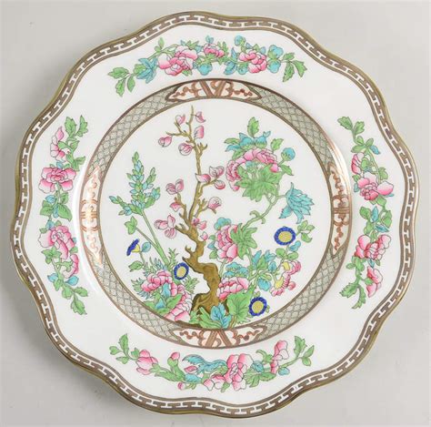 Indian Tree Multicolor Scalloped Older Dinner Plate By Coalport