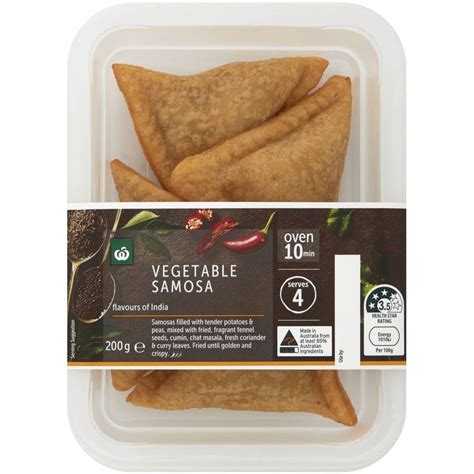 Woolworths Vegetable Samosas G Woolworths Samosa Vegetable