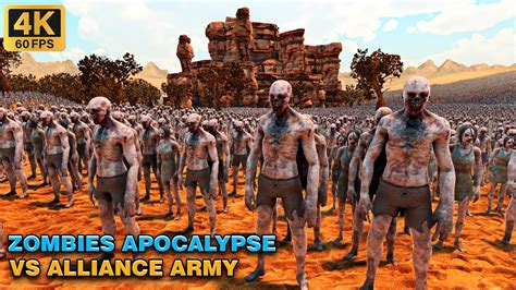 Biggest Zombie Apocalypse Ever Alliance Army Vs Million Zombies