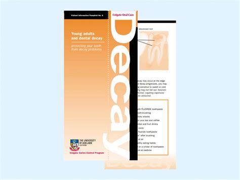 Patient Pamphlets Dental Practice Education Research Unit University Of Adelaide