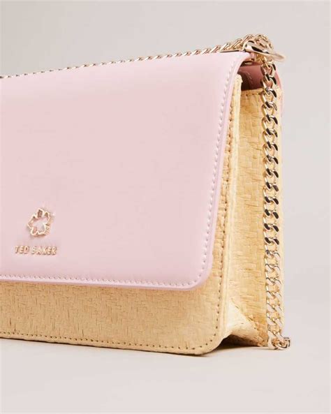 Tienda Ted Baker Magdie Magnolia Eyelet Woven Bolsos Cruzados Mujer Rosas